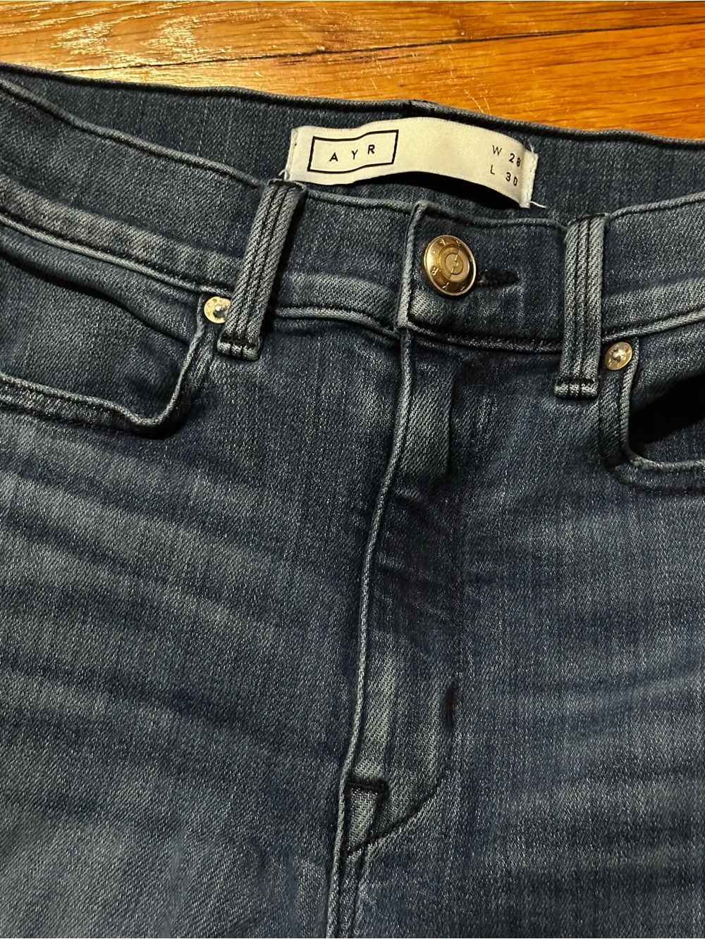 AYR The Riser High Rise Skinny Jeans (28x30)